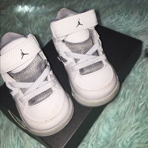 Gray & Black Jordan’s For Boys Toddler Size